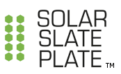 Solar Slate Plate
